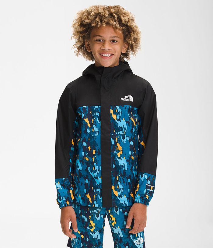 The North Face Jacket Printed Antora Rain Navy - Boys - Thailand ERODG-6394